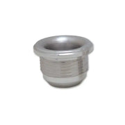 Silver metal threaded bushing for weld bung installation in Vibrant -4 AN Male Weld Bung