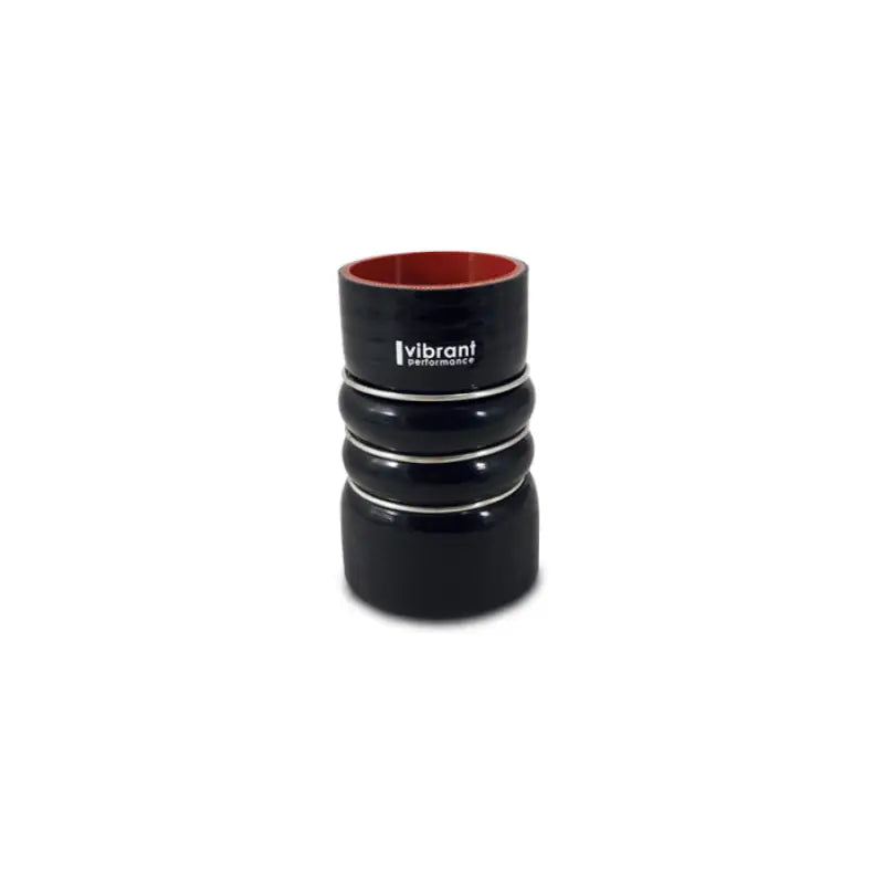 Vibrant 11829 Vibrant 4 Ply Aramid Hump Hose w/3 SS Rings 4in ID x 7in Length - Black