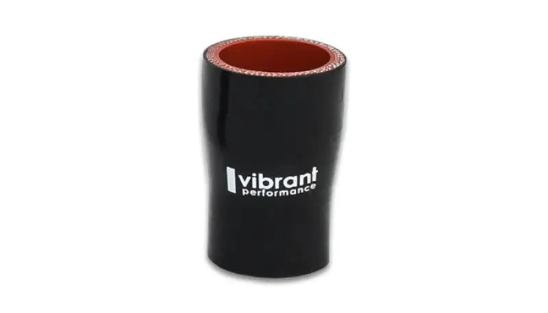 Vibrant 4 Ply Aramid Reducer Coupling 2.5in I.D. x 4in - Gloss Black - Truck & Automotive