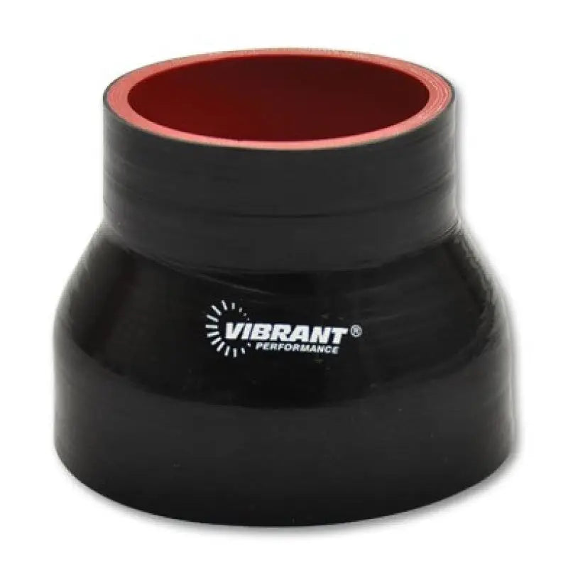 Vibrant 19722 Vibrant 4 Ply Reducer Couper 1.5in ID x 1.375in ID x 3in Long - Black