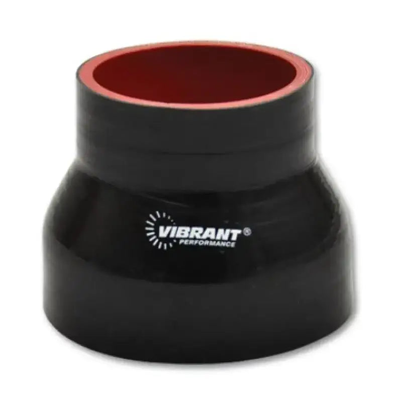 Vibrant 4 Ply Reducer Couper 3.5in ID x 3.75in ID x 3.0in Long - Black - 19745