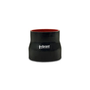 Vibrant 19737 Vibrant 4 Ply Reducer Couper 3in ID x 3.75in ID x 3in Long - Black
