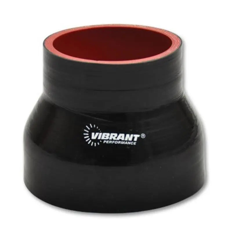Vibrant 19737 Vibrant 4 Ply Reducer Couper 3in ID x 3.75in ID x 3in Long - Black