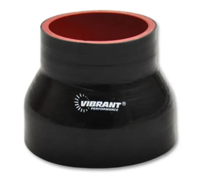 Vibrant 4 Ply Reducer Coupler 3in ID x 2.5in ID x 4.5n Long - Black - 19731