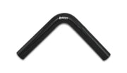 Vibrant 4 Ply Reinforced Silicone Elbow Connector - 1.25in ID x 8in Leg 90 Deg (BLACK) - Truck & Automotive