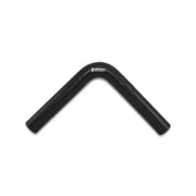 Vibrant 4 Ply Reinforced Silicone Elbow Connector - 1.25in ID x 8in Leg 90 Deg (BLACK) - Truck & Automotive