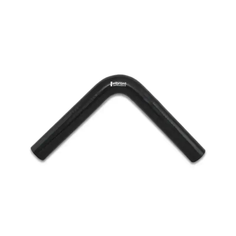 Vibrant 4 Ply Reinforced Silicone Elbow Connector - 1.25in ID x 8in Leg 90 Deg (BLACK) - Truck & Automotive