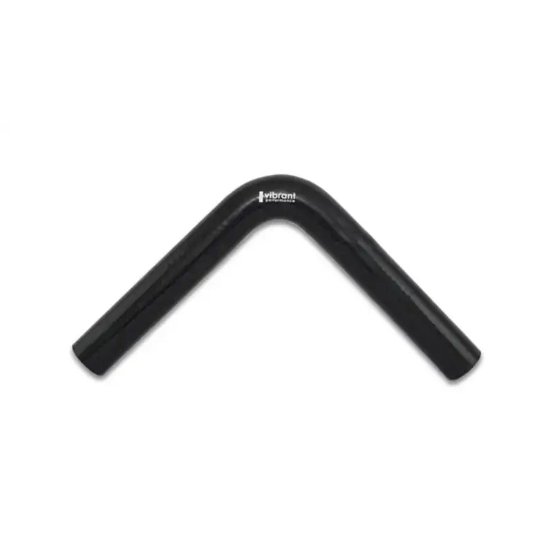 Vibrant 4 Ply Reinforced Silicone Elbow Connector - 1.25in ID x 8in Leg 90 Deg (BLACK) - Truck & Automotive