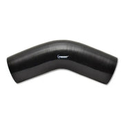 Vibrant 2759 Vibrant 4 Ply Reinforced Silicone Elbow Connector - 1.5in I.D. - 45 deg. Elbow (BLACK)