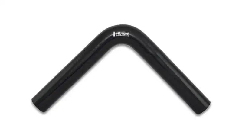 Vibrant 4 Ply Reinforced Silicone Elbow Connector - 1in ID x 8in Leg 90 Deg Elbow (BLACK) - 2918