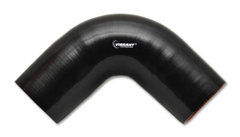 Vibrant 4 Ply Reinforced Silicone Elbow Connector - 2.25in I.D. - 90 deg. (BLACK) - Truck & Automotive
