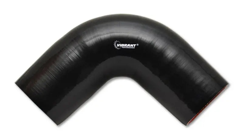 Vibrant 4 Ply Reinforced Silicone Elbow Connector - 2.25in I.D. - 90 deg. (BLACK) - Truck & Automotive
