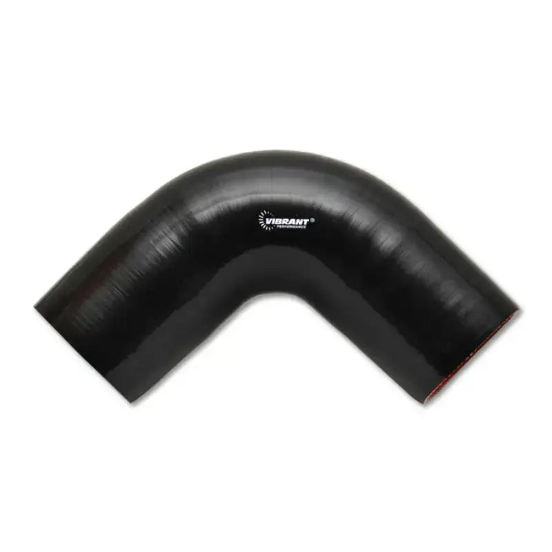 Vibrant 4 Ply Reinforced Silicone Elbow Connector - 2.25in I.D. - 90 deg. (BLACK) - Truck & Automotive