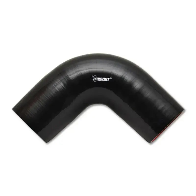 Vibrant 4 Ply Reinforced Silicone Elbow Connector - 2.25in I.D. - 90 deg. (BLACK) - Truck & Automotive