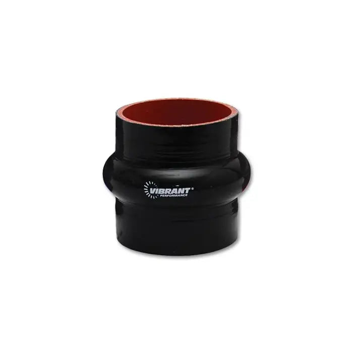 Vibrant 2735 Vibrant 4 Ply Reinforced Silicone Hump Hose Connector - 3.5in I.D. x 3in long (BLACK)