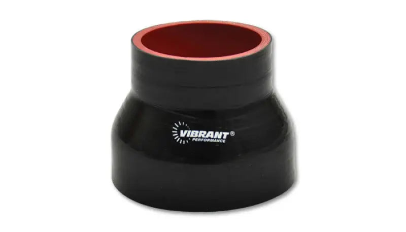 Vibrant 4 Ply Reinforced Silicone Transition Connector - 2.5in I.D. x 2.75in 3in long (BLACK) - Truck & Automotive
