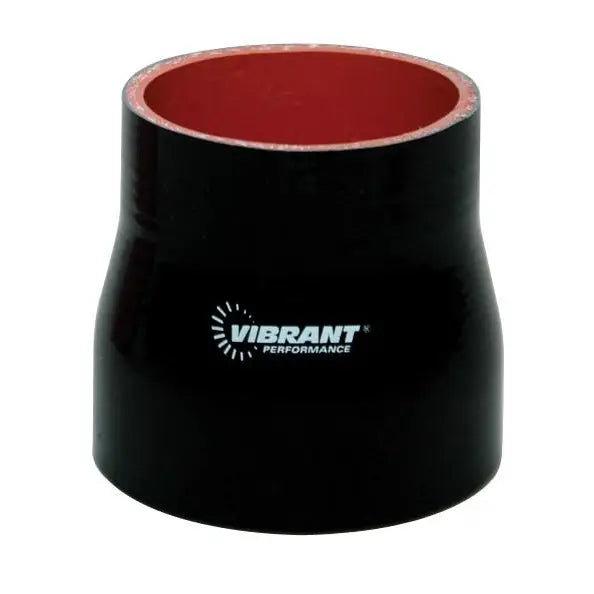 Vibrant 2779 Vibrant 4 Ply Reinforced Silicone Transition Connector - 2in I.D. x 3in I.D. x 3in long (BLACK)
