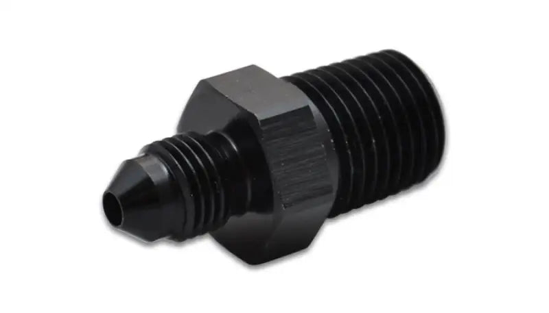 Vibrant Performance -4AN to 1/4in NPT Straight Adapter Fitting made from anodized 6061 aluminum, ideal for RV, automotive, powersports, off-road, marine exterior, and truck accessories. Perfect for oil pumps, fuel systems, and more. Truck & Automotive, Fabrication, AVADA - Best Sellers.