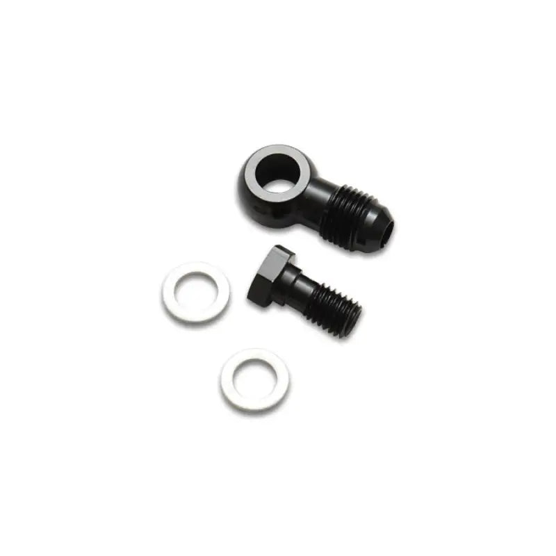 Vibrant 11516 Vibrant -4AN Male Banjo Fitting 10mm x 1.25 Metric Aluminum + 2 Washers