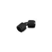 Vibrant 10711 Vibrant -4AN X -4AN Female Flare Swivel 45 Deg Fitting ( AN To AN ) -Anodized Black Only