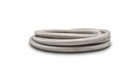 Vibrant -6 AN SS Braided Flex Hose (20 foot roll) made of 300 series stainless steel for abrasion and corrosion protection, suitable for RV, automotive, powersports, off-road, marine, and truck applications, Truck & Automotive, AVADA - Best Sellers