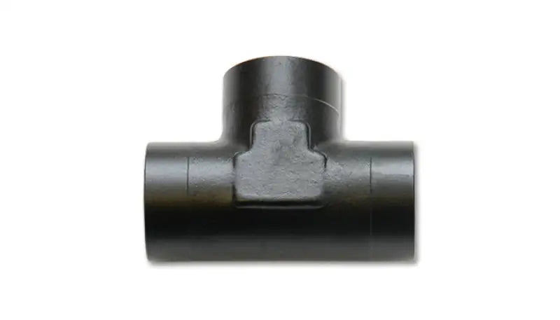 Black plastic T-shaped pipe fitting as a female tee adapter for automotive use