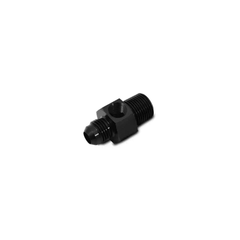 Vibrant 16496 Vibrant -6AN Male to 3/8in NPT Male Union Adapter Fitting w/ 1/8in NPT Port