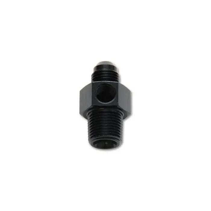Vibrant 16496 Vibrant -6AN Male to 3/8in NPT Male Union Adapter Fitting w/ 1/8in NPT Port