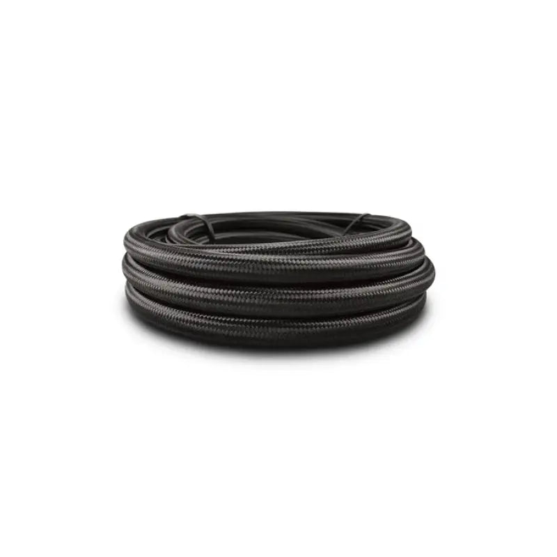 Vibrant 18968 Vibrant -8 AN Black Nylon Braided Flex Hose w/ PTFE liner (10FT long)