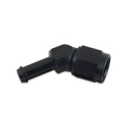 Vibrant 12018 Vibrant -8AN to 1/2in Hose Barb 45 Degree Adapter - Anodized Black