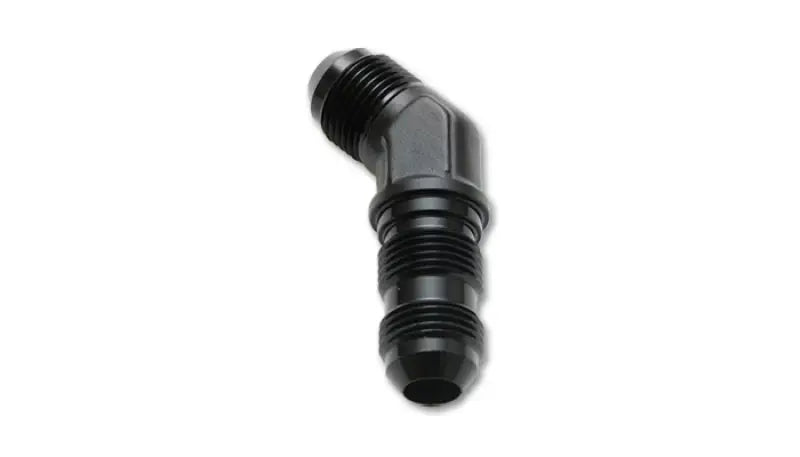Vibrant -8AN Bulkhead Adapter 45 Degree Elbow Fitting - Anodized Black Only 