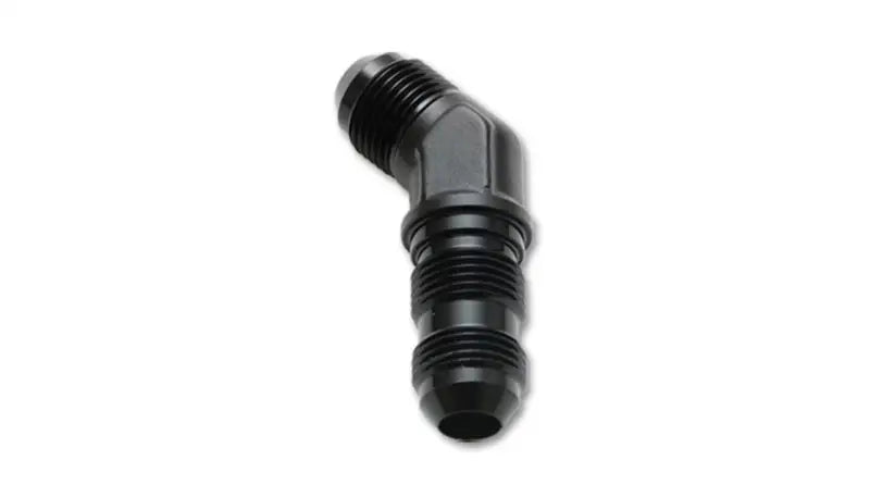 Vibrant Vibrant -8AN Bulkhead Adapter 45 Degree Elbow Fitting - Anodized Black Only