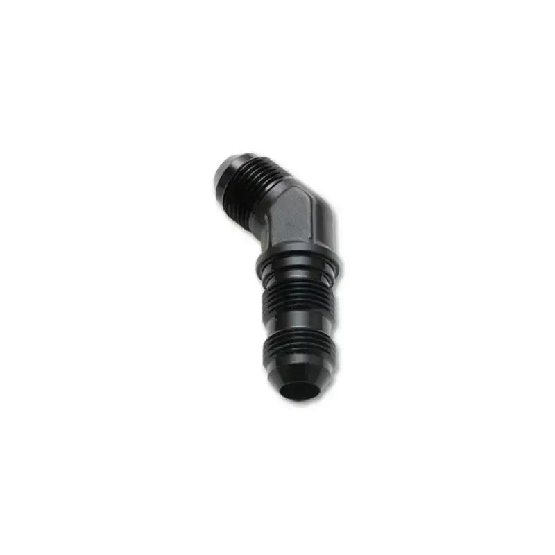 Vibrant -8AN Bulkhead Adapter 45 Degree Elbow Fitting - Anodized Black Only 