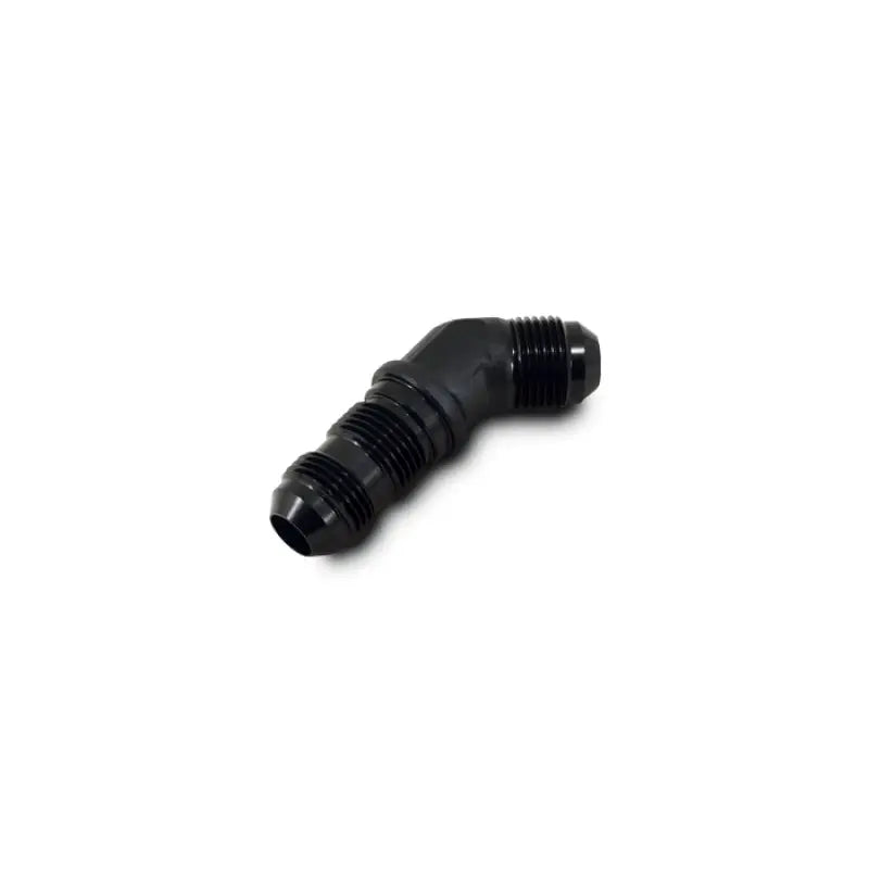 Vibrant 10603 Vibrant -8AN Bulkhead Adapter 45 Degree Elbow Fitting - Anodized Black Only