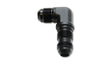 Vibrant Vibrant -8AN Bulkhead Adapter 90 Degree Elbow Fitting - Anodized Black Only