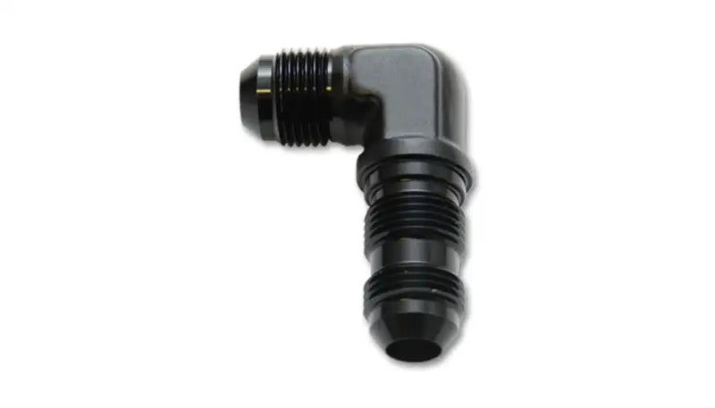 Vibrant Vibrant -8AN Bulkhead Adapter 90 Degree Elbow Fitting - Anodized Black Only