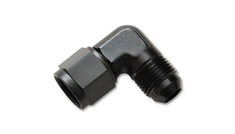 Lightweight Vibrant Performance -8AN Female to -8AN Male 90 Degree Swivel Adapter Fitting made from 6061 aluminum alloy in anodized black for RV, automotive, powersports, off-road, marine, truck accessories, Truck & Automotive, Fabrication, AVADA - Best Sellers
