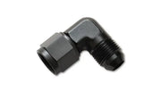 Vibrant Performance -8AN Female to -8AN Male 90 Degree Swivel Adapter Fitting, lightweight 6061 aluminum, anti-leak, anodized black, for oil pumps, fuel pumps, marine, RV, automotive, powersports, off-road, exterior, truck accessories, interior, truck bed, rv parts, Truck & Automotive, Fabrication, AVADA - Best Sellers