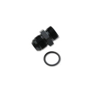 Vibrant 16829 Vibrant -8AN Male Flare to 4AN ORB Male Straight Adapter w/O-Ring - Anodized Black - 16829