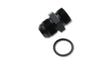 Vibrant -8AN Male Flare to 4AN ORB Male Straight Adapter w/O-Ring - Anodized Black - 16829