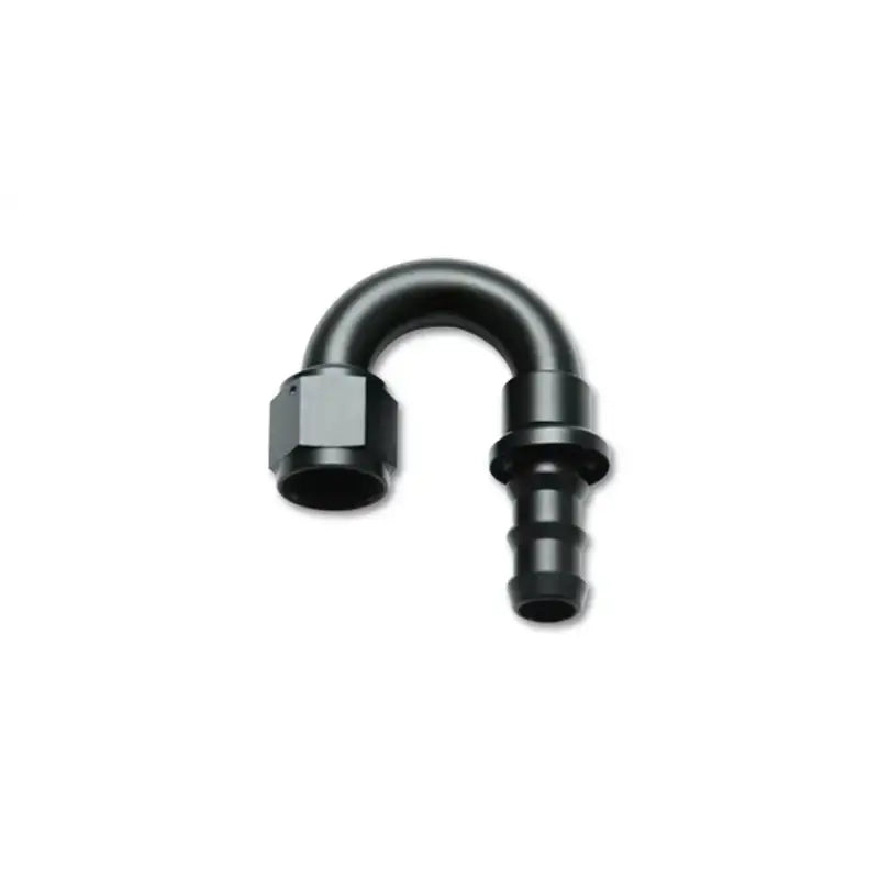 Vibrant -8AN Push-On 180 Deg Hose End Fitting - Aluminum - 22808