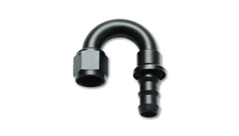 Vibrant -8AN Push-On 180 Deg Hose End Fitting - Aluminum - 22808