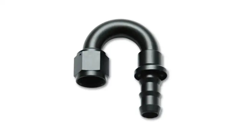 Vibrant -8AN Push-On 180 Deg Hose End Fitting - Aluminum - 22808