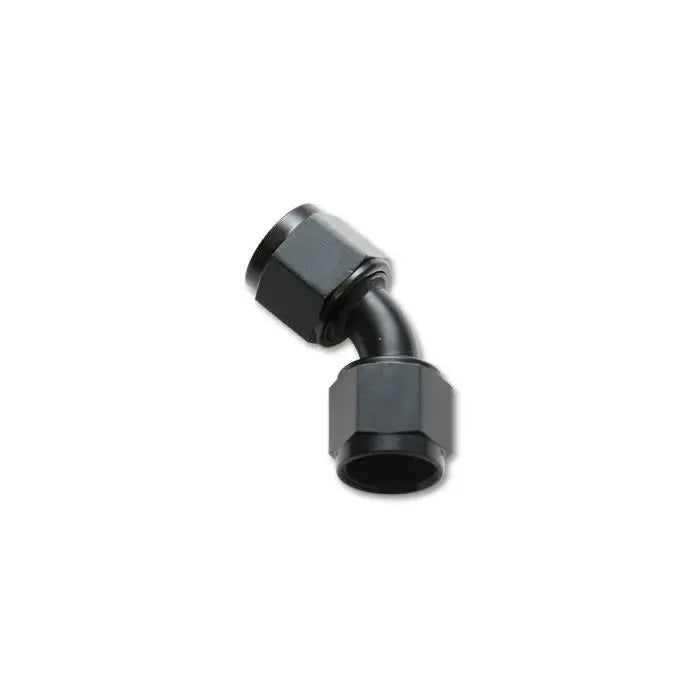 Vibrant 10713 Vibrant -8AN X -8AN Female Flare Swivel 45 Deg Fitting ( AN To AN ) -Anodized Black Only