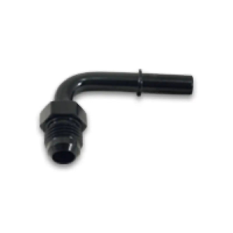 Vibrant 16877 Vibrant 90 Degree Aluminum AN to Male Quick Connect Fitting -8AN - 0.375in Barb Size