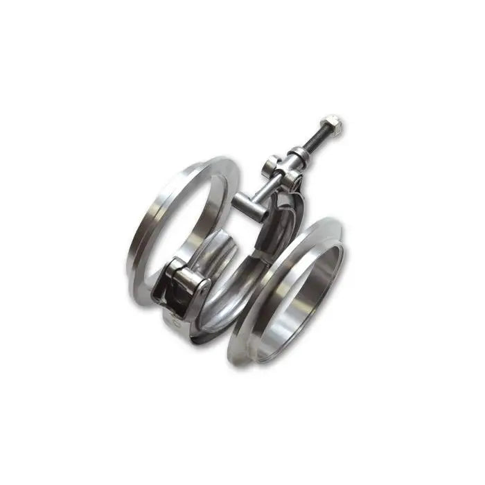Vibrant 11493 Vibrant AL V-B Flange Assembly for 4in OD Tubing incl 2 AL V-b flanges 1 SS V-B Clamp 1 Viton O-Ring