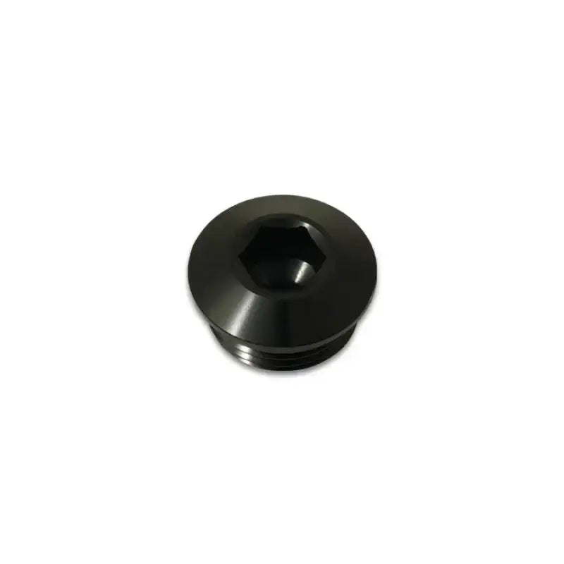 Vibrant Aluminum -10AN ORB Slimline Port Plug w/O-Ring - Anodized Black - Truck & Automotive
