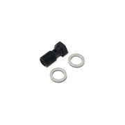 Vibrant 11464 Vibrant Aluminum Banjo Bolt w/2 Washers Male 16mm x 1.5 Bolt, 24mm long bolt - Anodized Black