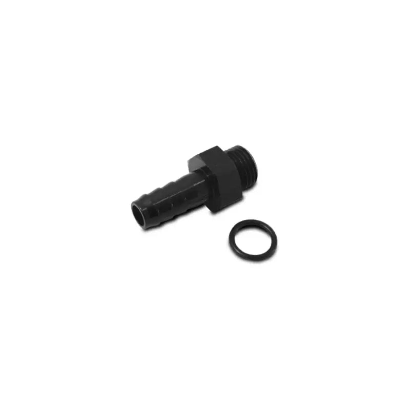 Vibrant 11316 Vibrant Aluminum Male -6AN ORB to 5/16in Barb w/O-Ring - Anodized Black
