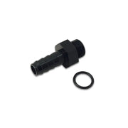 Vibrant 11316 Vibrant Aluminum Male -6AN ORB to 5/16in Barb w/O-Ring - Anodized Black